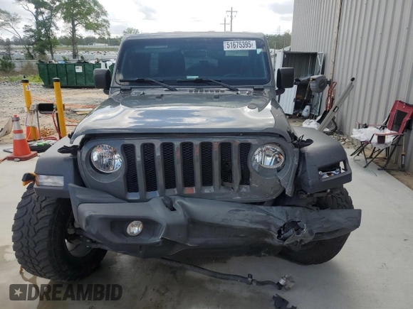 2020 Jeep Wrangler Unlimited Sport with VIN 1C4HJXDG6LW311546, listed as a Copart auction lot 51675395 with 27,679 mi miles and Salvage title. Bid and sale history available at DreamBid. Image 5.