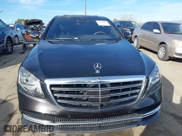 2018 Mercedes-Benz S 560 with VIN WDDUG8DB0JA385097, listed as a IAAI auction lot 41384874 with 76,423 mi miles and . Bid and sale history available at carsss.com. Image 12.