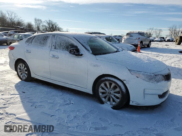 2018 Kia Optima LX with VIN 5XXGT4L37JG262164, listed as a Copart auction lot 87644405 with 221,702 mi miles and Salvage Title. Bid and sale history available at carsss.com. Image 4.