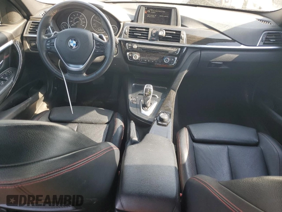 2016 BMW 3 Series 328i with VIN WBA8E9G54GNT44077, listed as a Copart auction lot 52255465 with 127,496 mi miles and Salvage Title. Bid and sale history available at carsss.com. Image 8.