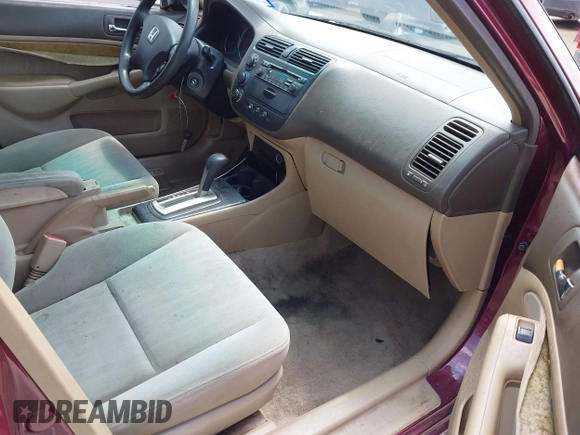 2003 Honda Civic LX with VIN 1HGES16533L002595, listed as a IAAI auction lot 42203163 with 191,487 mi miles and . Bid and sale history available at DreamBid. Image 5.