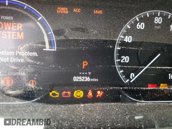 2019 Honda Insight Touring with VIN 19XZE4F91KE013243, listed as a Copart auction lot 52947255 with 25,236 mi miles and Salvage Title. Bid and sale history available at carsss.com. Image 9.