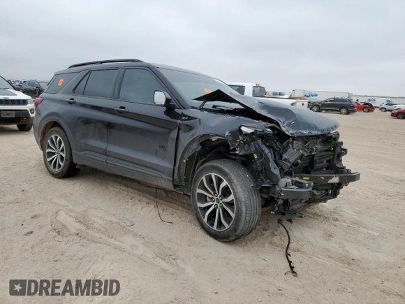 2022 Ford Explorer ST-Line with VIN 1FMSK7KH8NGA86473, listed as a Copart auction lot 86419654 with 61,412 mi miles and Salvage Title. Bid and sale history available at carsss.com. Image 4.