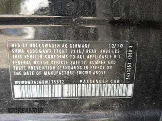 2011 Volkswagen Golf TDI z VIN WVWDM7AJ6BW175892, wystawiony jako Copart lot #47650205 z przebiegiem 88 864 mil mil oraz Szkoda całkowita • Salvage title. Historia ofert i sprzedaży dostępna na DreamBid. Obrazek 14.