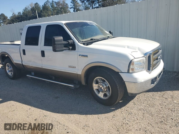 2005 Ford F-250 XL with VIN 1FTSW20P85EA09605, listed as a Copart auction lot 48584835 with 285,117 mi miles and Salvage Title. Bid and sale history available at DreamBid. Image 4.