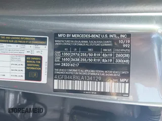 2020 Mercedes-Benz GLE 350 z VIN 4JGFB4KBXLA134129, wystawiony jako IAAI lot #42145759 z przebiegiem 94 612 mil mil oraz . Historia ofert i sprzedaży dostępna na DreamBid. Obrazek 9.