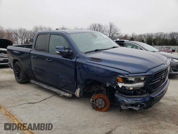 2019 Ram 1500 Rebel z VIN 1C6SRFET5KN870103, wystawiony jako Copart lot #43571475 z przebiegiem 48 153 mil mil oraz Szkoda całkowita • Salvage title. Historia ofert i sprzedaży dostępna na DreamBid. Obrazek 4.