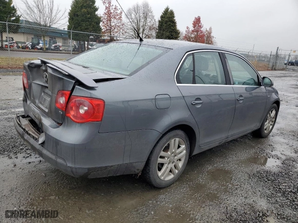 2007 Volkswagen Jetta Sedan Wolfsburg Edition with VIN 3VWEF71K17M191736, listed as a Copart auction lot 83810774 with 158,213 mi miles and Salvage Title. Bid and sale history available at carsss.com. Image 3.