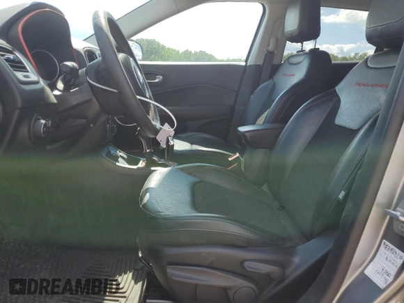 2021 Jeep Compass Trailhawk with VIN 3C4NJDDB5MT571837, listed as a Copart auction lot 58865625 with 75,456 mi miles and Salvage title. Bid and sale history available at DreamBid. Image 7.