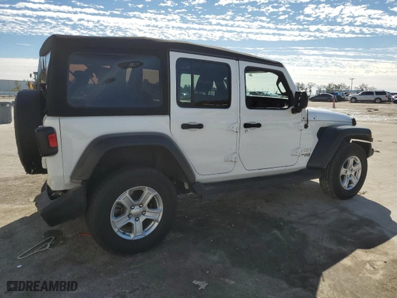 2020 Jeep Wrangler Unlimited Sport Altitude with VIN 1C4HJXDG2LW229796, listed as a Copart auction lot 42681215 with 50,052 mi miles and Salvage Title. Bid and sale history available at carsss.com. Image 3.