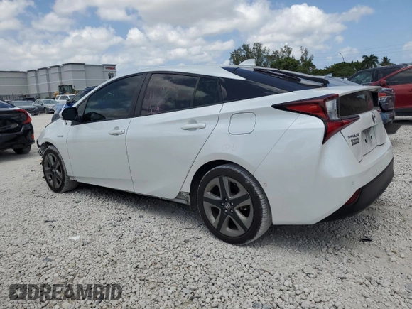 2022 Toyota Prius L Eco with VIN JTDKAMFU6N3161241, listed as a Copart auction lot 54227465 with 89,929 mi miles and Non Repairable. Bid and sale history available at DreamBid. Image 2.