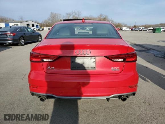 2018 Audi A3 Sedan Premium Plus with VIN WAUJ8GFFXJ1004163, listed as a Copart auction lot 42834264 with 58,556 mi miles. Bid and sale history available at carsss.com. Image 6.
