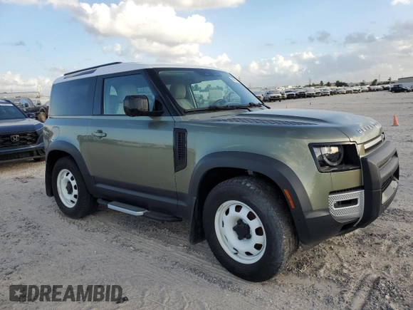 2023 Land Rover Defender S with VIN SALEJ6EX1P2114172, listed as a Copart auction lot 78673644 with Not provided miles and Clean title. Bid and sale history available at DreamBid. Image 4.