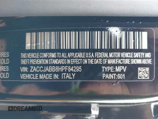 2017 Jeep Renegade Latitude с VIN ZACCJABB8HPF84295, выставлен на аукционе IAAI как лот 42431891 с пробегом 92 417 миль миль и . История ставок и продаж доступна на DreamBid. Изображение 9.