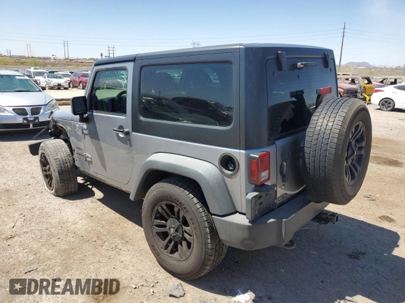 2013 Jeep Wrangler Sport with VIN 1C4AJWAG5DL706031, listed as a Copart auction lot 54594465 with 103,718 mi miles and Salvage Title. Bid and sale history available at carsss.com. Image 2.