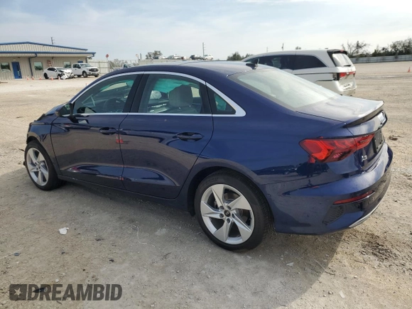 2022 Audi A3 Premium with VIN WAUAUDGY8NA076706, listed as a Copart auction lot 82252353 with 3,031 mi miles. Bid and sale history available at carsss.com. Image 2.
