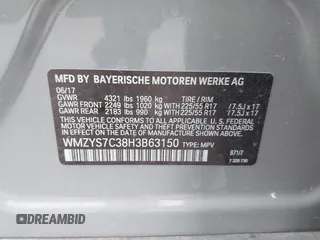 2017 MINI Countryman Cooper z VIN WMZYS7C38H3B63150, wystawiony jako IAAI lot #40754025 z przebiegiem 72 704 mil mil oraz . Historia ofert i sprzedaży dostępna na DreamBid. Obrazek 9.