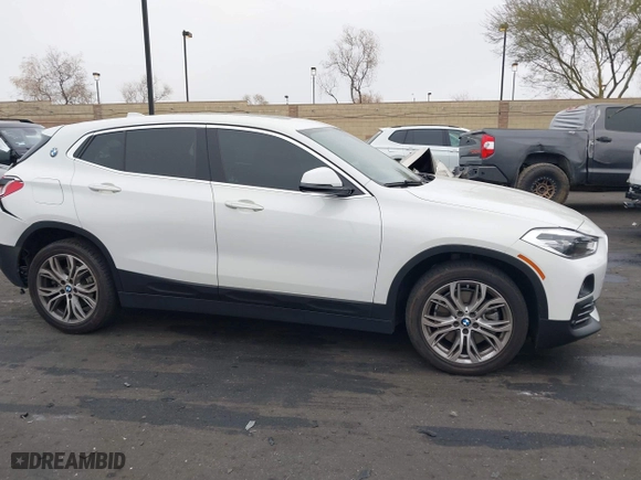 2020 BMW X2 sDrive28i with VIN WBXYH9C02L5P59822, listed as a IAAI auction lot 41893205 with 1 mi miles. Bid and sale history available at carsss.com. Image 12.