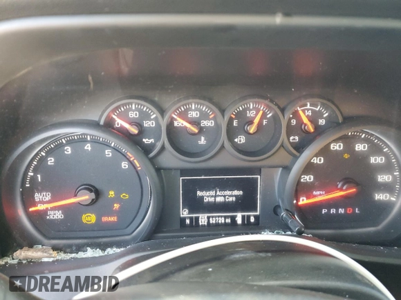 2022 Chevrolet Silverado 1500 Custom with VIN 1GCPDBEK3NZ536064, listed as a Copart auction lot 87393114 with 52,729 mi miles and Salvage Title. Bid and sale history available at carsss.com. Image 9.
