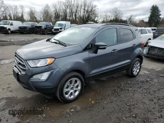 2020 Ford EcoSport SE with VIN MAJ6S3GL4LC320324, listed as a Copart auction lot 48568005 with 62,215 mi miles and Clean Title. Bid and sale history available at carsss.com. Image 1.