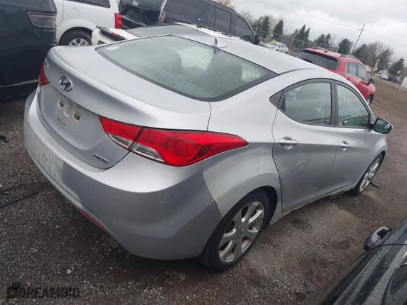 2012 Hyundai Elantra GLS with VIN 5NPDH4AE6CH091357, listed as a IAAI auction lot 41832603 with 83,709 mi miles. Bid and sale history available at carsss.com. Image 4.