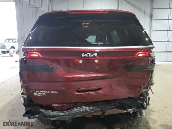 2022 Kia Carnival LXS with VIN KNDNB4H35N6124274, listed as a Copart auction lot 85580954 with 65,347 mi miles and Salvage Title. Bid and sale history available at carsss.com. Image 6.