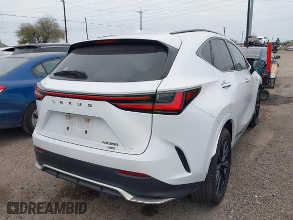 2022 Lexus NX with VIN JTJKGCEZ3N5003320, listed as a IAAI auction lot 41265319 with 41,810 mi miles. Bid and sale history available at carsss.com. Image 4.