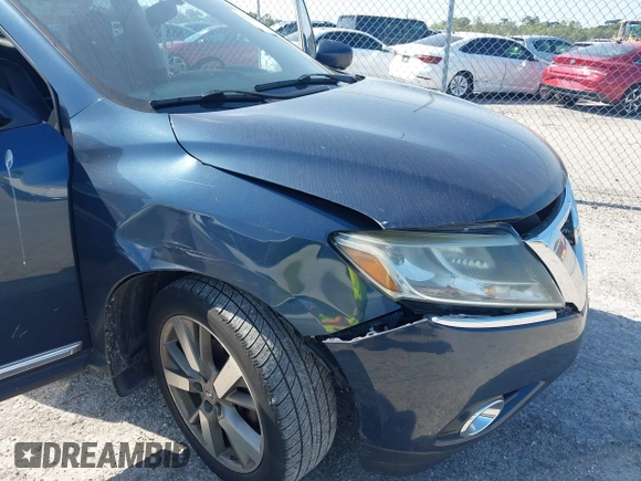2014 Nissan Pathfinder S z VIN 5N1AR2MMXEC691638, wystawiony jako IAAI lot #42294429 z przebiegiem 155 019 mil mil oraz . Historia ofert i sprzedaży dostępna na DreamBid. Obrazek 6.