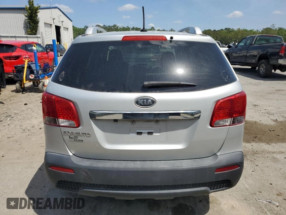 2013 Kia Sorento LX with VIN 5XYKT4A68DG365097, listed as a Copart auction lot 52870425 with 120,488 mi miles and Clean Title. Bid and sale history available at carsss.com. Image 6.