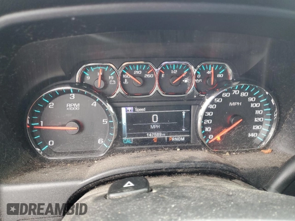 2016 Chevrolet Silverado 1500 LT with VIN 1GCVKREC0GZ171778, listed as a Copart auction lot 53093835 with 147,589 mi miles and Salvage Title. Bid and sale history available at DreamBid. Image 9.