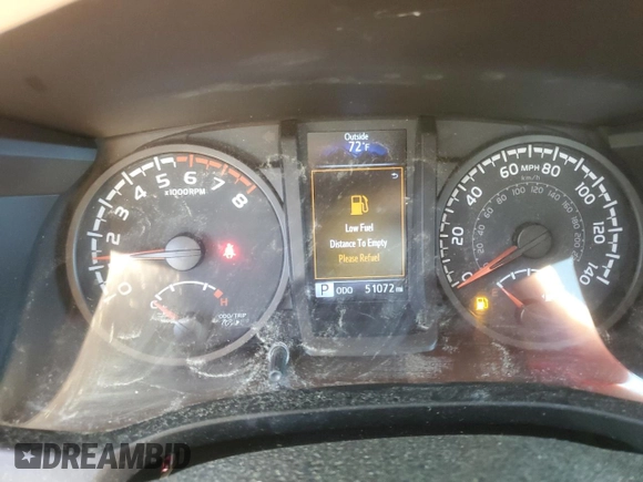 2020 Toyota Tacoma SR with VIN 5TFRX5GN3LX176814, listed as a Copart auction lot 52906965 with 51,072 mi miles and Salvage Title. Bid and sale history available at DreamBid. Image 9.