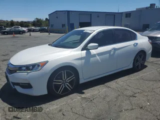 2016 Honda Accord Sport с VIN 1HGCR2F50GA120484, выставлен на аукционе Copart как лот 66477115 с пробегом 138 769 миль миль и Списание • Salvage title. История ставок и продаж доступна на DreamBid. Изображение 1.