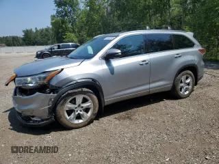 2014 Toyota Highlander Limited with VIN 5TDDKRFHXES054388, listed as a Copart auction lot 63088905 with 255,265 mi miles and Salvage title. Bid and sale history available at DreamBid. Image 1.