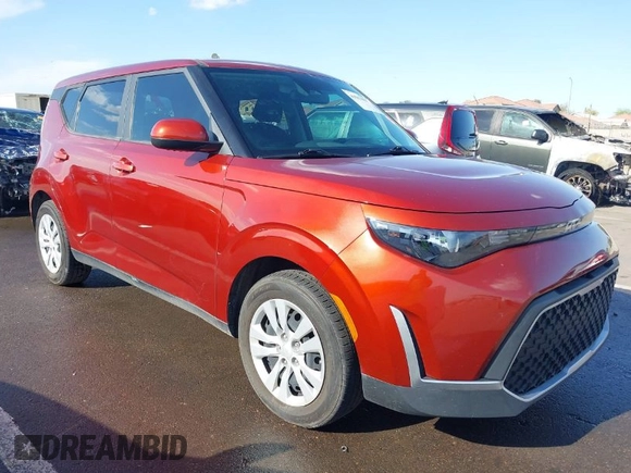 2023 Kia Soul S with VIN KNDJ23AU5P7191322, listed as a IAAI auction lot 41947858 with 54,440 mi miles. Bid and sale history available at carsss.com. Image 1.