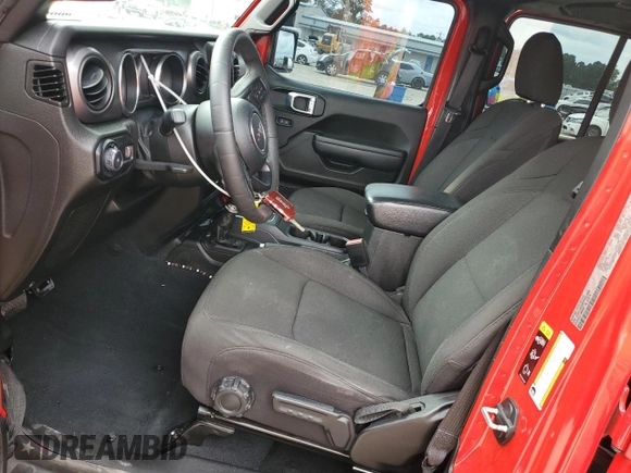 2023 Jeep Wrangler Sport with VIN 1C4HJXDG5PW527992, listed as a Copart auction lot 73312234 with 32,686 mi miles and Salvage Title. Bid and sale history available at DreamBid. Image 7.