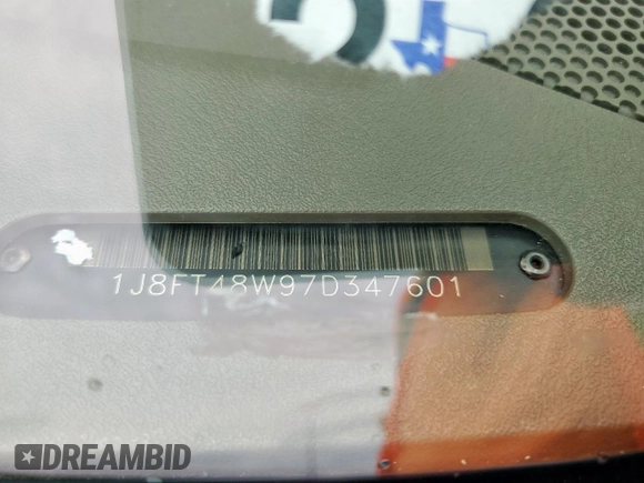 2007 Jeep Patriot Limited with VIN 1J8FT48W97D347601, listed as a Copart auction lot 58531825 with 141,053 mi miles and Salvage title. Bid and sale history available at DreamBid. Image 13.