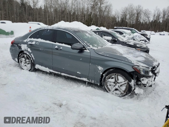 2020 Mercedes-Benz C 300 with VIN 55SWF8EB2LU328929, listed as a Copart auction lot 87035954 with 31,709 mi miles and Salvage title. Bid and sale history available at DreamBid. Image 4.