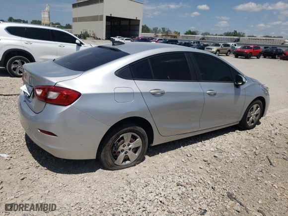 2018 Chevrolet Cruze LS with VIN 1G1BC5SM2J7129484, listed as a Copart auction lot 55729794 with 47,256 mi miles and Salvage Title. Bid and sale history available at carsss.com. Image 3.