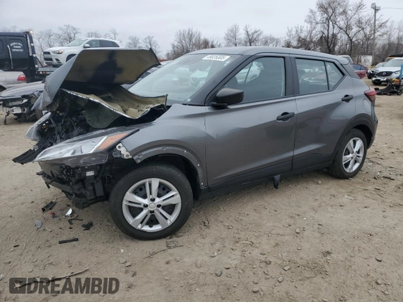 2021 Nissan Kicks S z VIN 3N1CP5BV9ML488973, wystawiony jako Copart lot #49026305 z przebiegiem 74 329 mil mil oraz Szkoda całkowita • Salvage title. Historia ofert i sprzedaży dostępna na DreamBid. Obrazek 1.