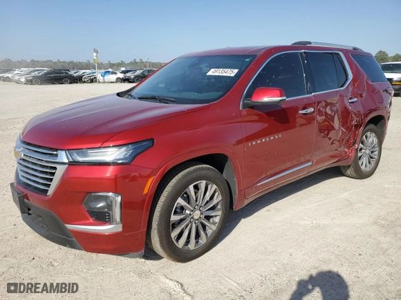 2023 Chevrolet Traverse Premier with VIN 1GNERKKW1PJ311358, listed as a Copart auction lot 49135475 with 5,593 mi miles and Clean Title. Bid and sale history available at carsss.com. Image 1.