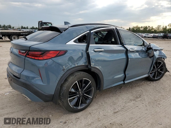 2022 Infiniti QX55 Sensory with VIN 3PCAJ5L38NF104572, listed as a Copart auction lot 79046904 with 23,736 mi miles and Salvage title. Bid and sale history available at DreamBid. Image 3.