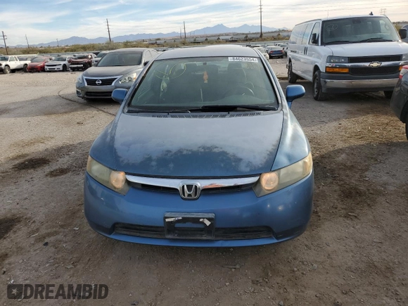 2007 Honda Civic Sdn LX with VIN JHMFA16557S002873, listed as a Copart auction lot 84623554 with 199,929 mi miles and Salvage Title. Bid and sale history available at carsss.com. Image 5.