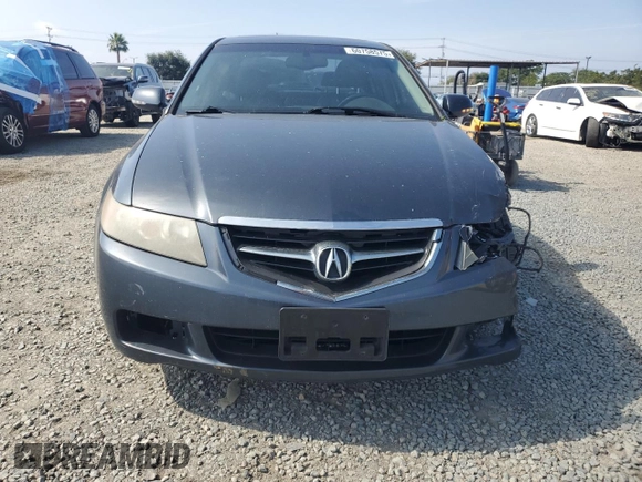 2004 Acura TSX with VIN JH4CL968X4C046153, listed as a Copart auction lot 60758575 with 160,050 mi miles and Salvage title. Bid and sale history available at DreamBid. Image 5.
