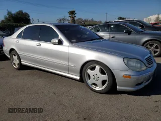 2001 Mercedes-Benz S-Class with VIN WDBNG70J41A209979, listed as a Copart auction lot 89027805 with 166,423 mi miles and Clean Title. Bid and sale history available at carsss.com. Image 4.
