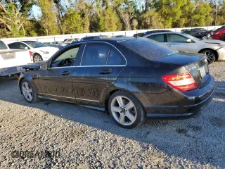 2011 Mercedes-Benz C with VIN WDDGF5EB8BA520485, listed as a Copart auction lot 48721045 with 167,179 mi miles and Salvage Title. Bid and sale history available at carsss.com. Image 2.