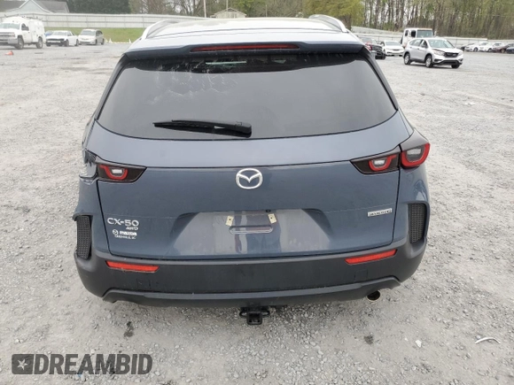 2024 Mazda CX-50 S Select with VIN 7MMVABAM1RN207173, listed as a Copart auction lot 51615135 with 10,052 mi miles and Salvage title. Bid and sale history available at DreamBid. Image 6.