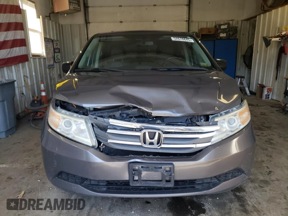 2013 Honda Odyssey EX-L with VIN 5FNRL5H65DB038237, listed as a Copart auction lot 52678845 with 173,027 mi miles and Salvage Title. Bid and sale history available at DreamBid. Image 5.