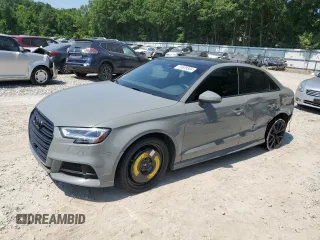 2020 Audi A3 Sedan S line Premium Plus with VIN WAUJEGFF1LA002183, listed as a Copart auction lot 59539304 with 85,530 mi miles and Salvage Title. Bid and sale history available at carsss.com. Image 1.