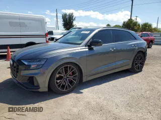 2022 Audi SQ8 Premium Plus with VIN WA1AWBF1XND024377, listed as a Copart auction lot 56066734 with 20,238 mi miles and Salvage Title. Bid and sale history available at DreamBid. Image 1.