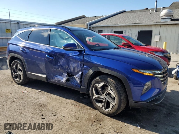2022 Hyundai Tucson Limited with VIN 5NMJECAEXNH157589, listed as a Copart auction lot 46802505 with 16,702 mi miles and Salvage Title. Bid and sale history available at carsss.com. Image 4.